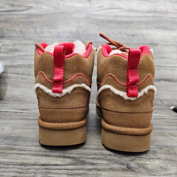 UGG Women's Highland Hi Heritage Suede Sherpa Tan Hiking Boot - Picture 7 of 14